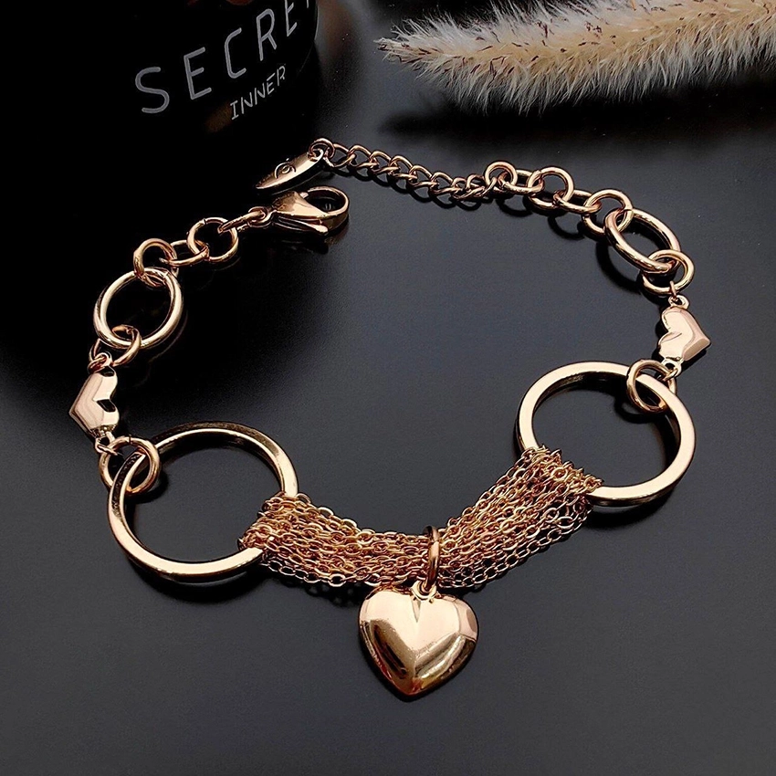 دستبند رشتهای با قلب آویز ژوپینگ کد 444